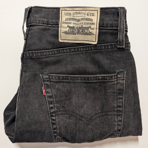 LEVI's Black "White Label" 501 PREMIUM Men's Jeans 30x30 (good distressed) - Picture 8 of 8